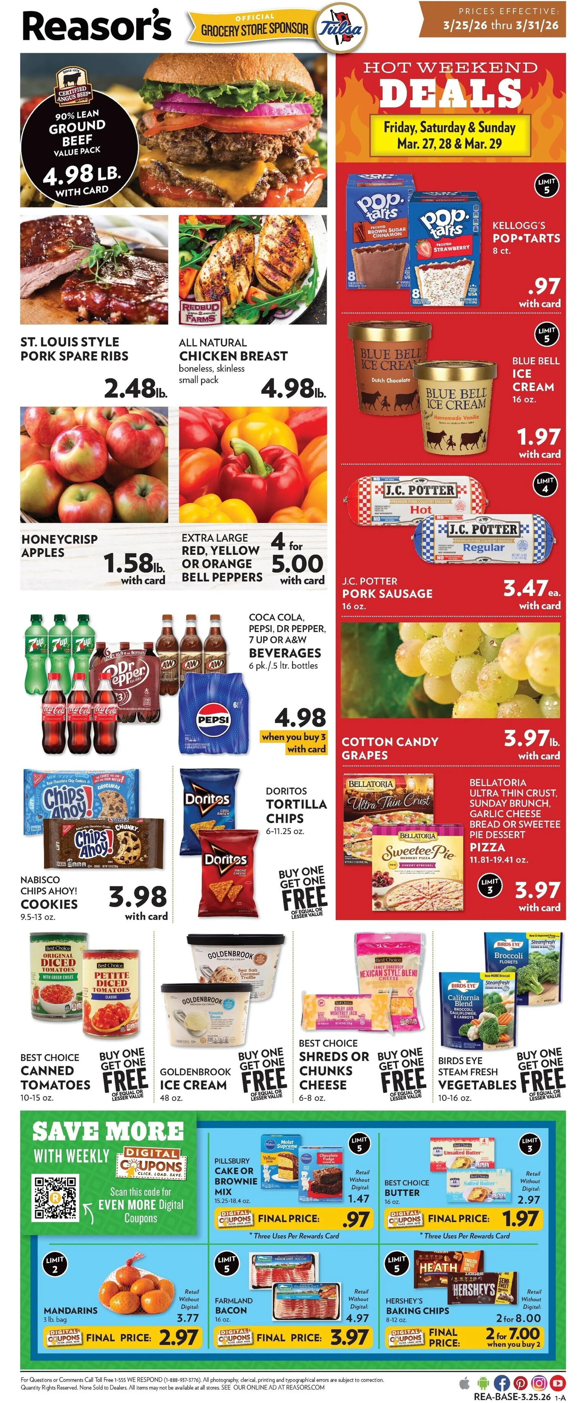 Weekly ad Reasor's Sales from March 25 to March 31 2026 - Page 1