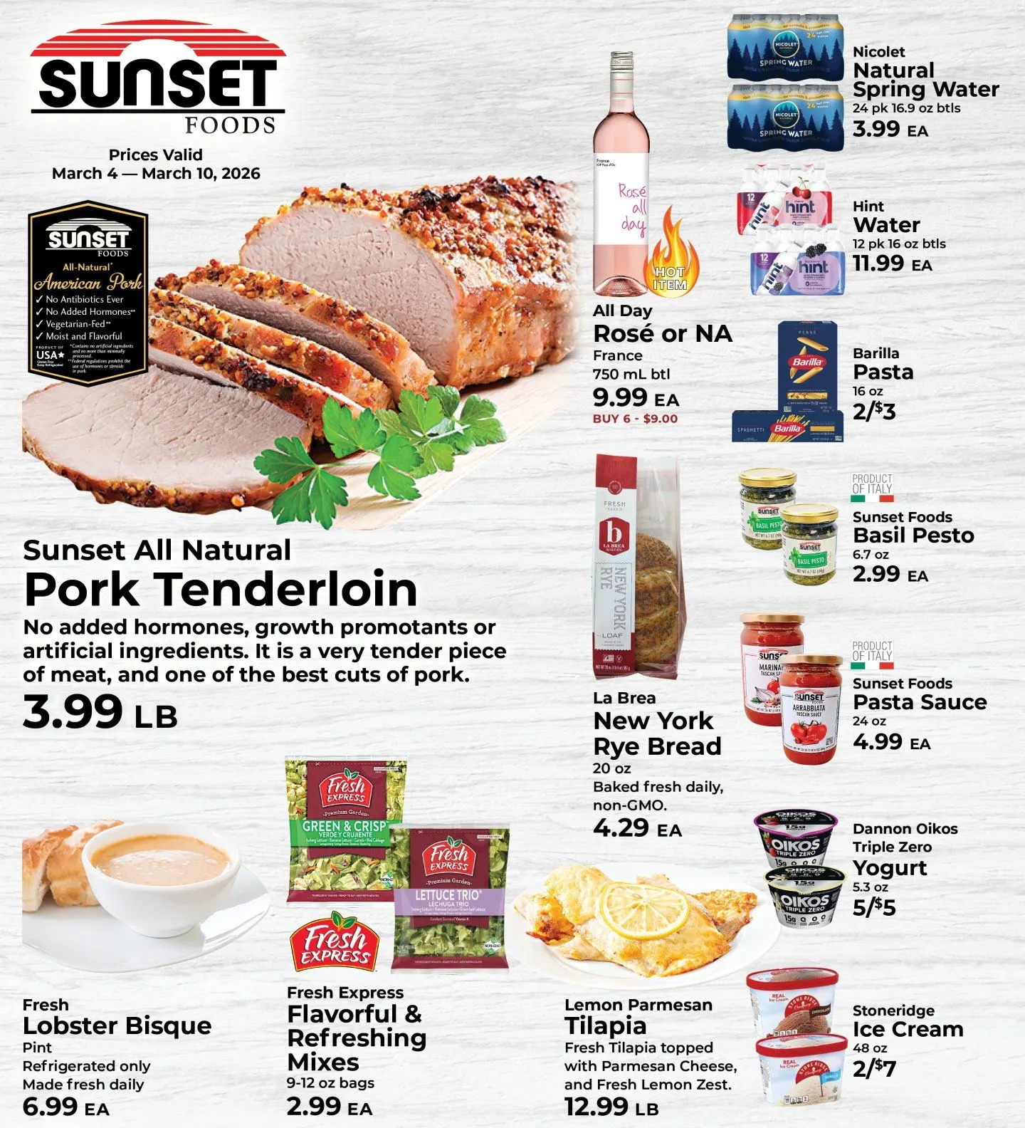 Weekly ad Sunset Foods Sales from March 4 to March 10 2026 - Page 1