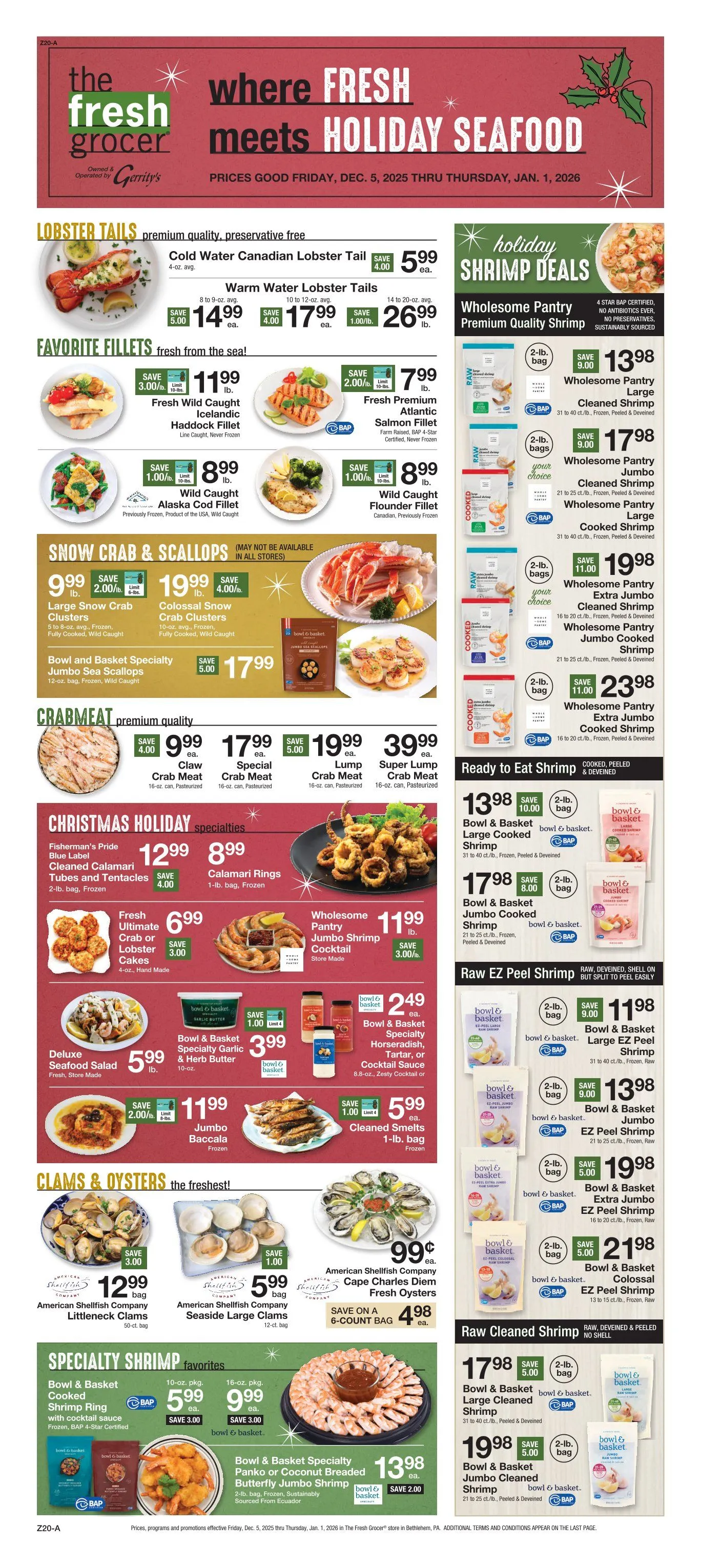 Weekly ad Gerrity's Supermarkets Sales from December 6 to January 1 2026 - Page 1
