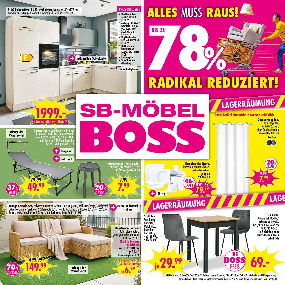 SB Mobel Boss Angebote von 19. Juni bis 26. Juni 2026 - Prospekt seite 