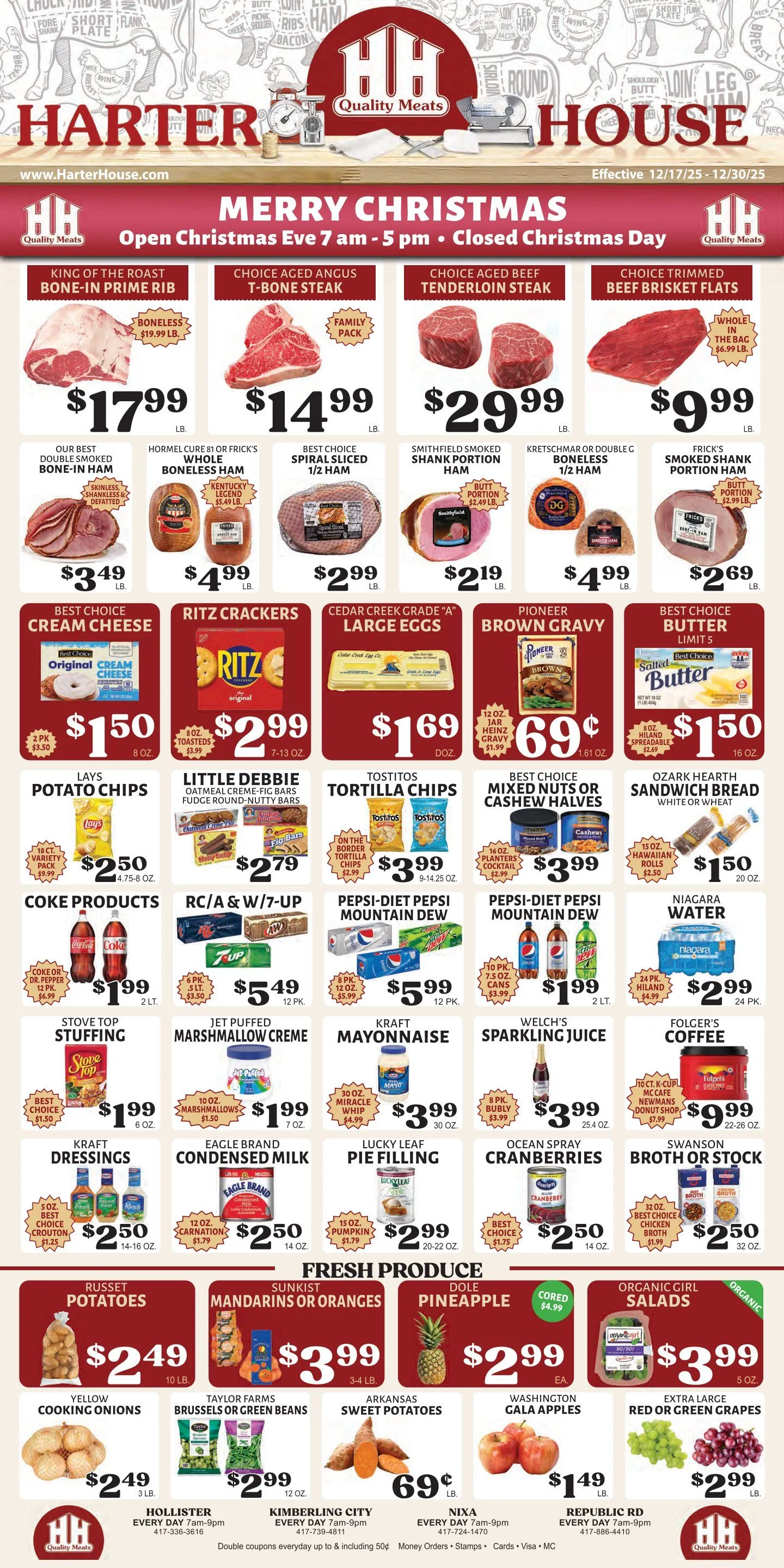Weekly ad Harter House Sales from December 17 to December 30 2025 - Page 1