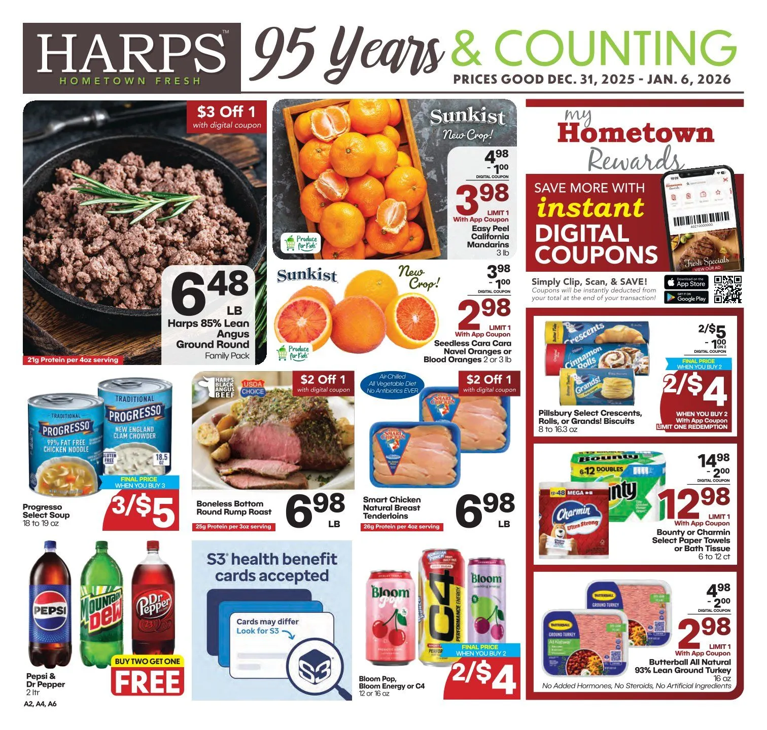 Weekly ad Harps Foods Sales from December 31 to January 6 2026 - Page 