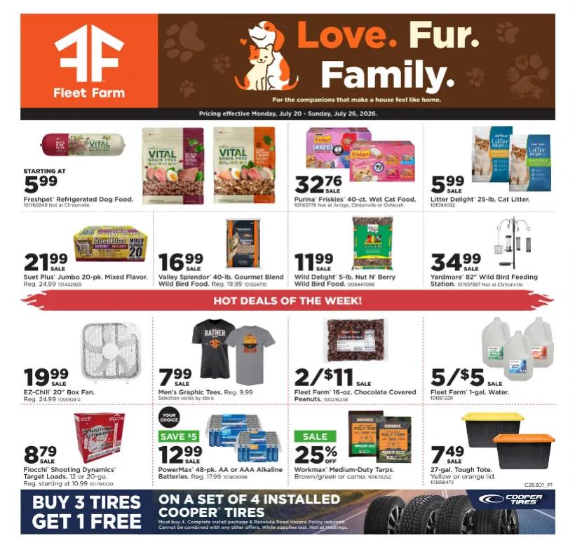 Weekly ad Fleet Farm Sales from July 20 to July 26 2026 - Page