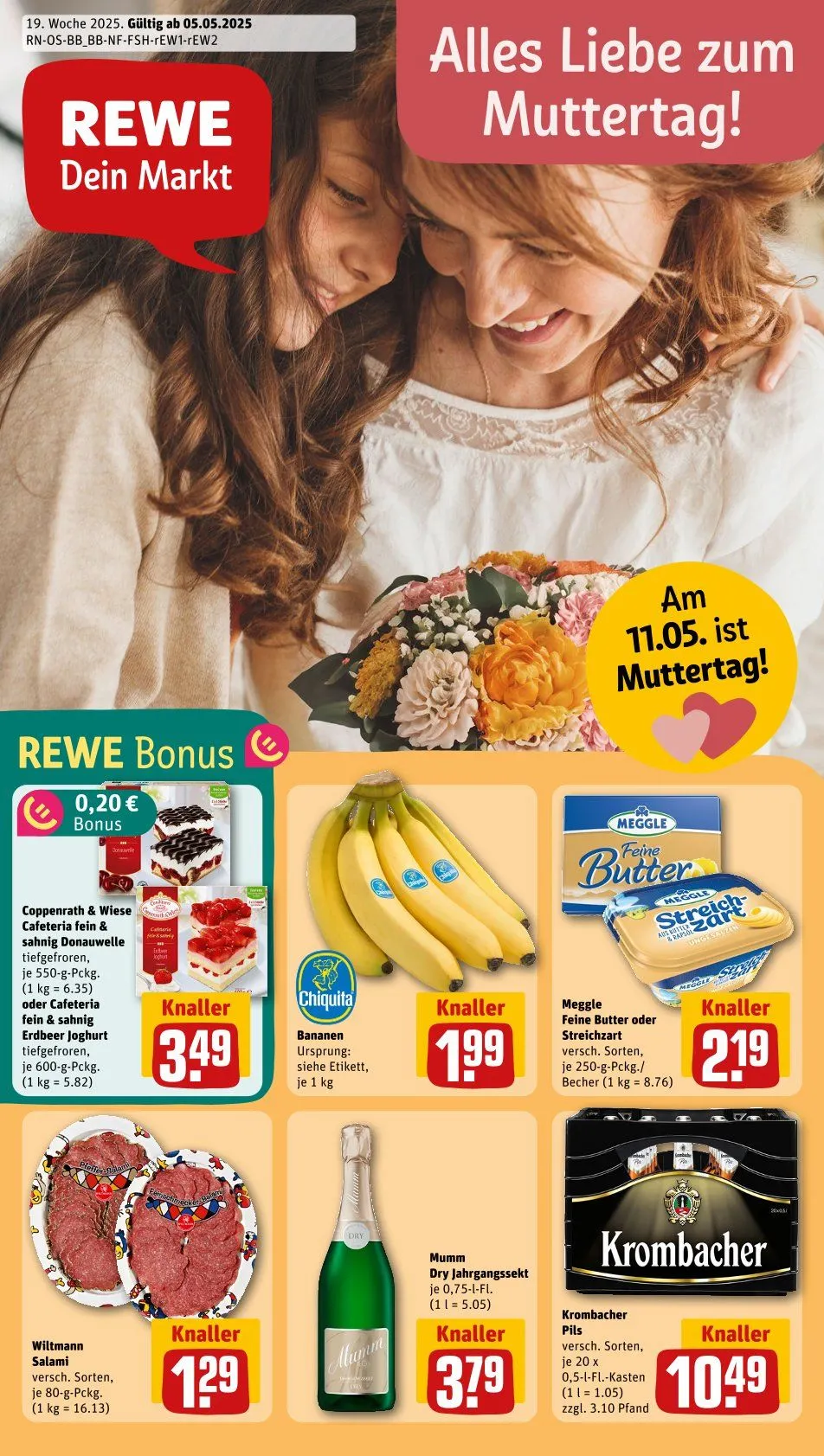 REWE Prospekt von 5. Mai bis 11. Mai 2025 - Prospekt seite 1