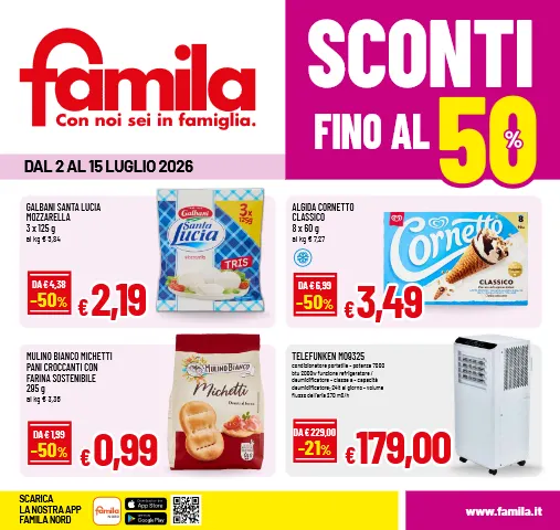 Volantini Famila Superstore da 2 luglio a 15 luglio di 2026 - Pagina del volantino
