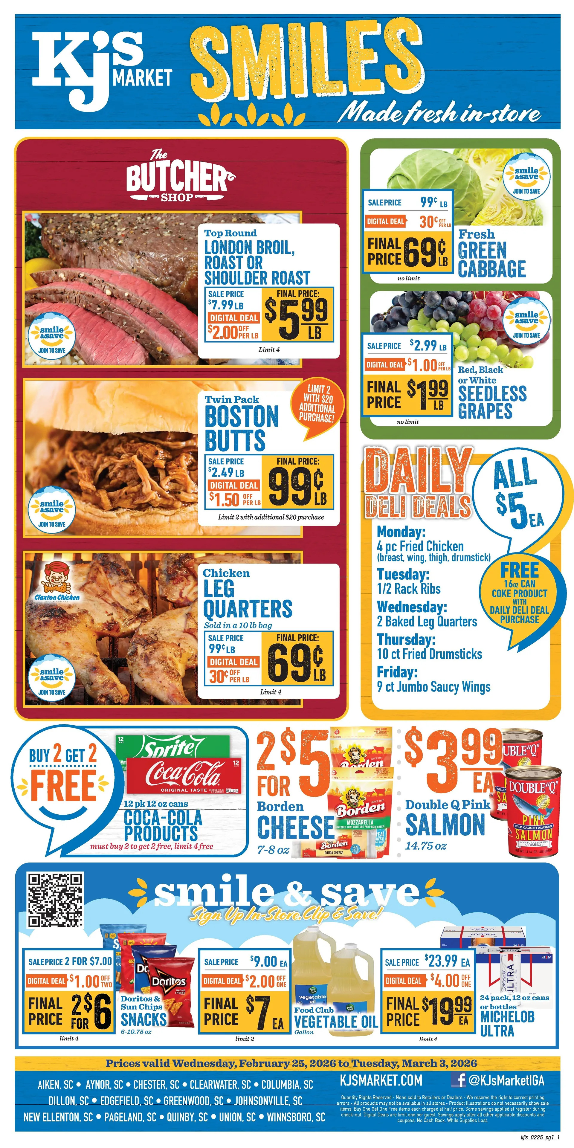 Weekly ad KJ´s Market Sales from February 25 to March 3 2026 - Page