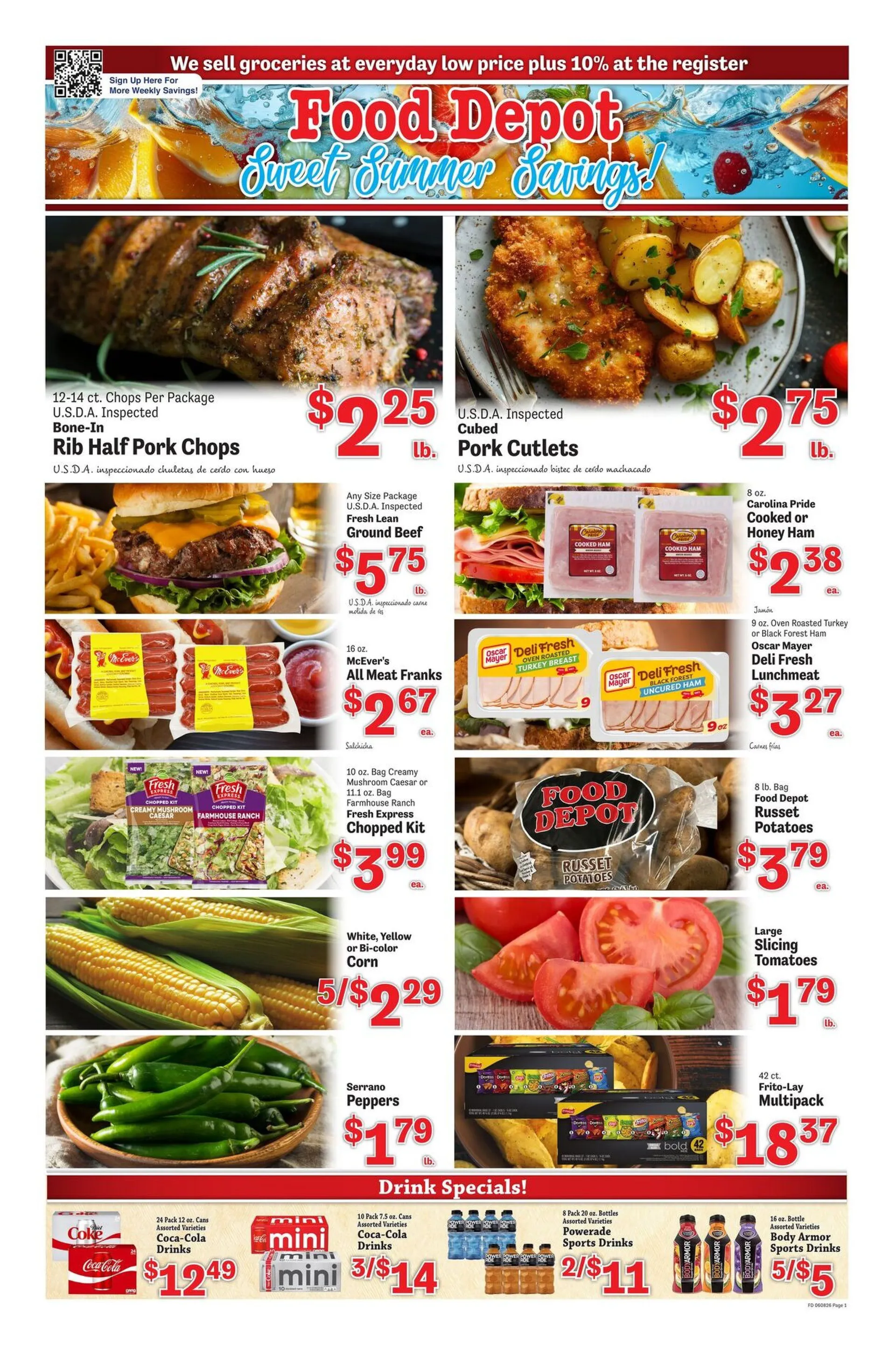 Weekly promotion Food Depot spanning from June 8 to June 14 2026 - Page 1 for Catalogue 365