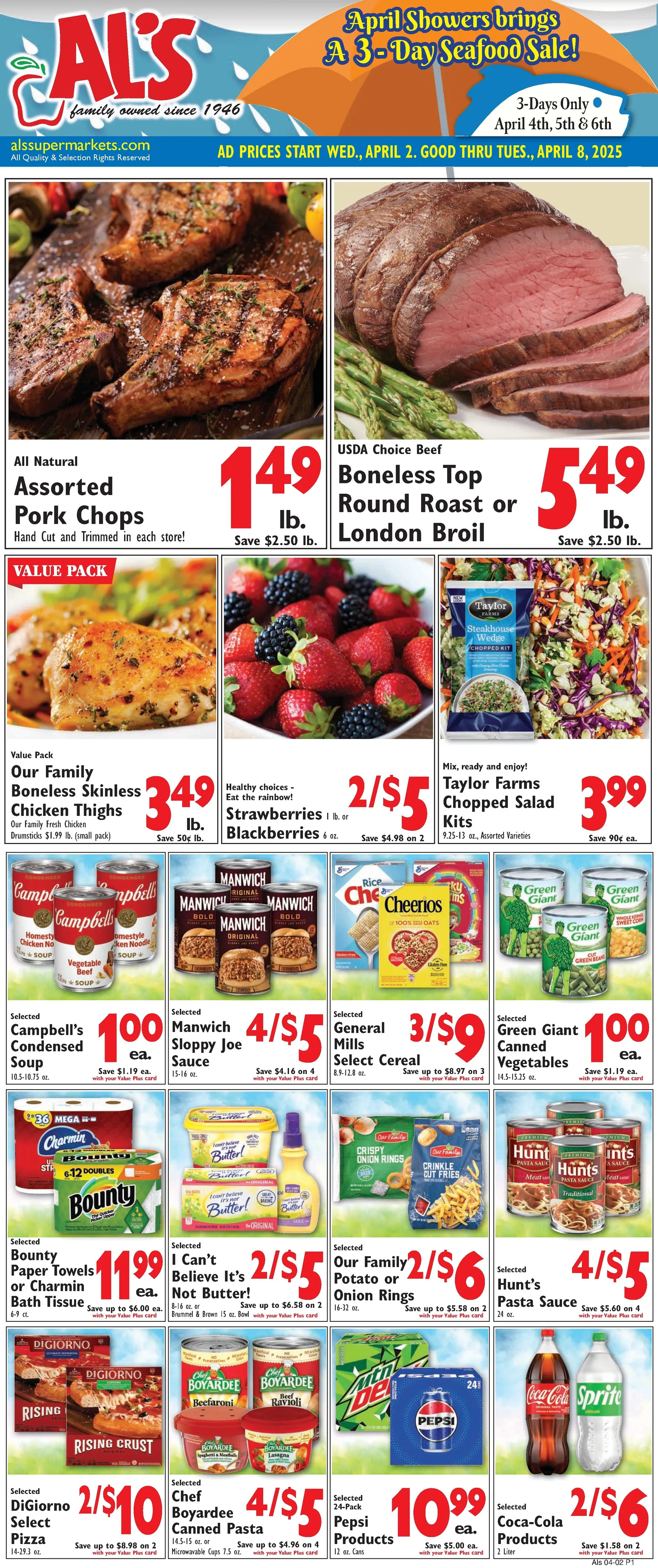 Weekly ad Al's Supermarket Sales from April 2 to April 8 2025 - Page 