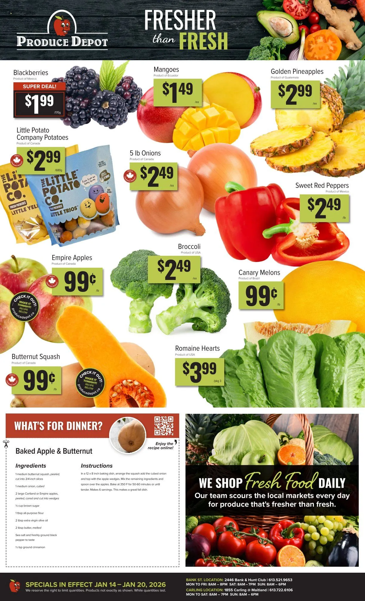 Produce Depot flyers from January 14 to January 21 2026 - flyer page 1