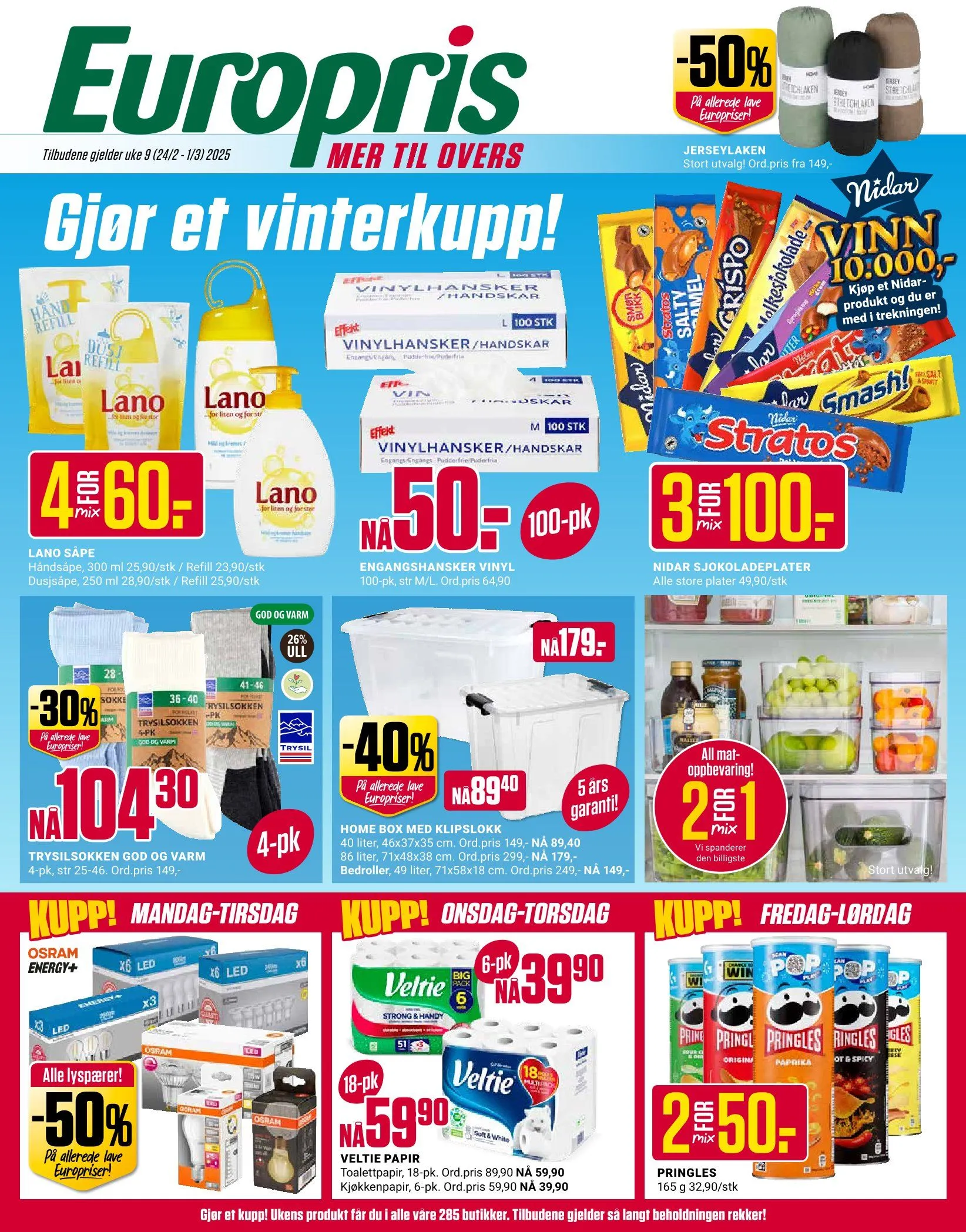 Europris Deals fra 24. februar til 1. mars 2025 - kundeavisside 1