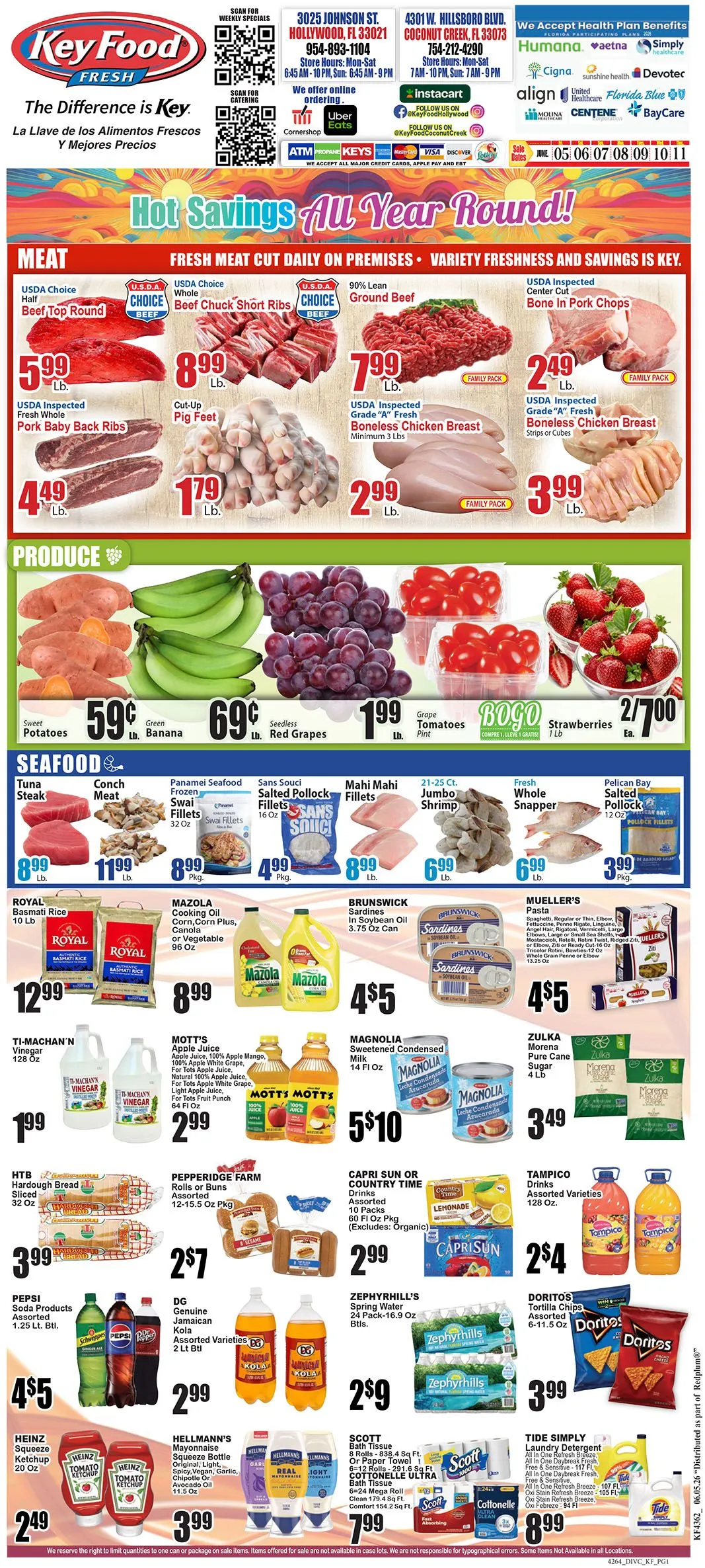 Weekly ad Key Food  Sales from June 5 to June 11 2026 - Page 1