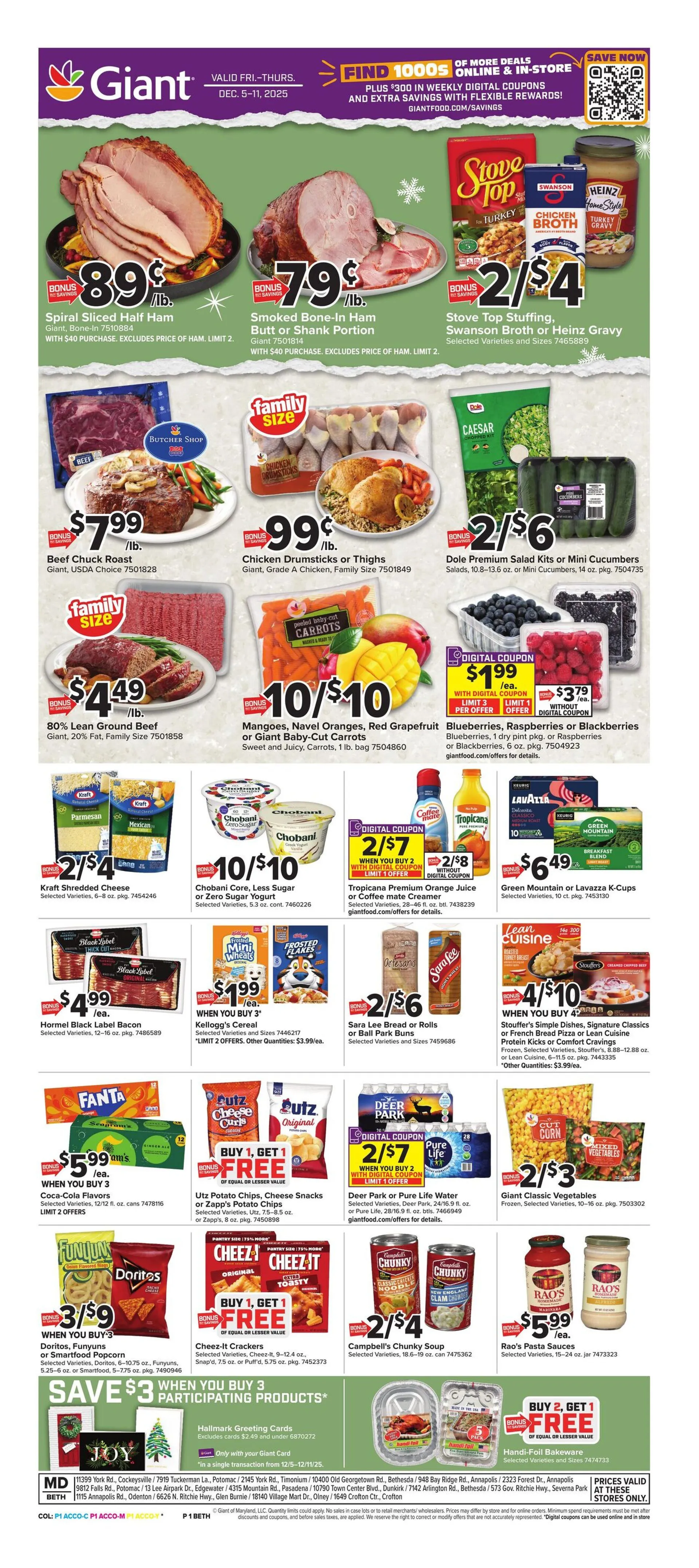 Weekly ad Giant Food Sales from December 5 to December 12 2025 - Page 