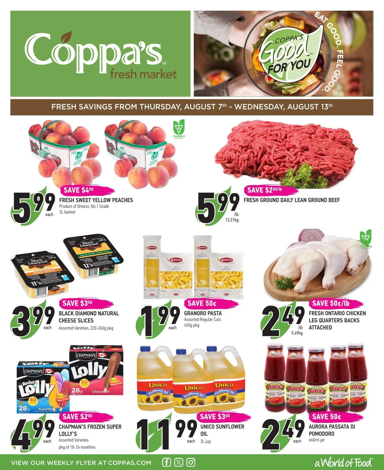 Coppas Fresh Market Sales from August 7 to August 13 2025 - flyer page