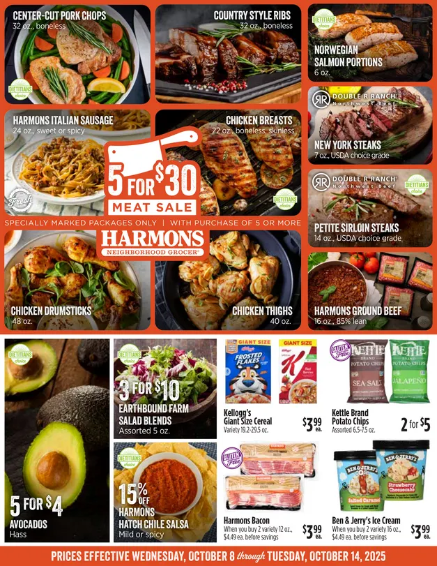 Weekly ad Harmons Sales from October 8 to October 14 2025 - Page 1