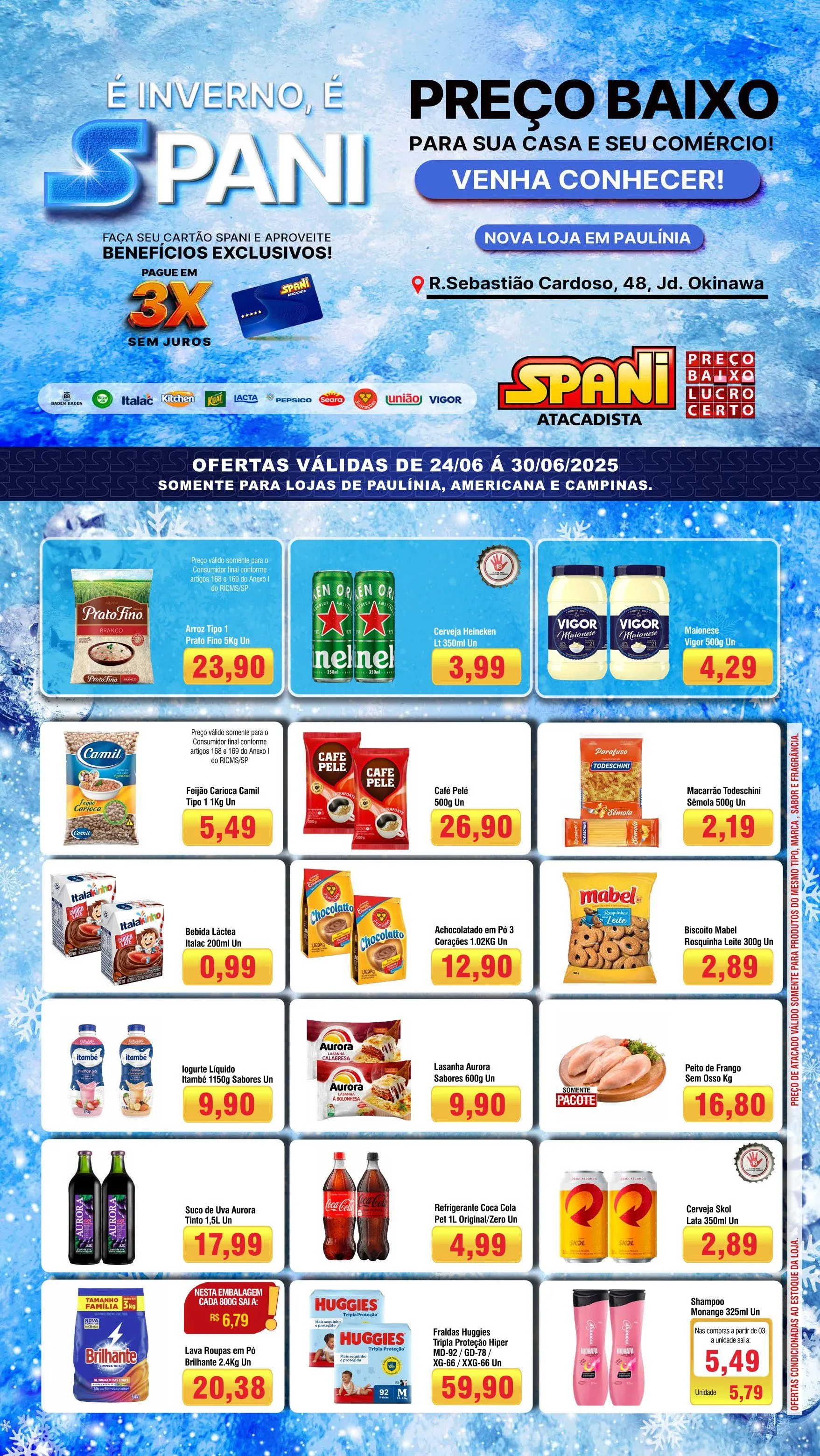 Encarte de Folhetos Spani Atacadista 24 de junho até 30 de junho 2025 - Pagina 1