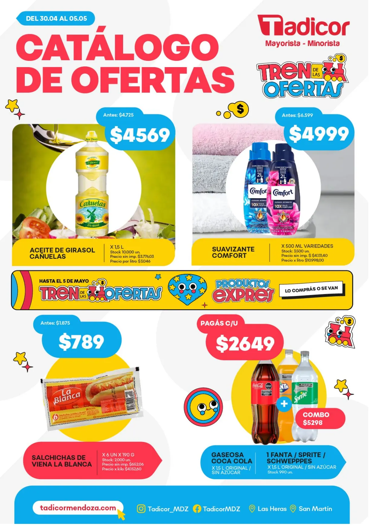 Ofertas de Ofertas Supermercados Tadicor  30 de abril al 5 de mayo 2026 - Página 1 del catálogo