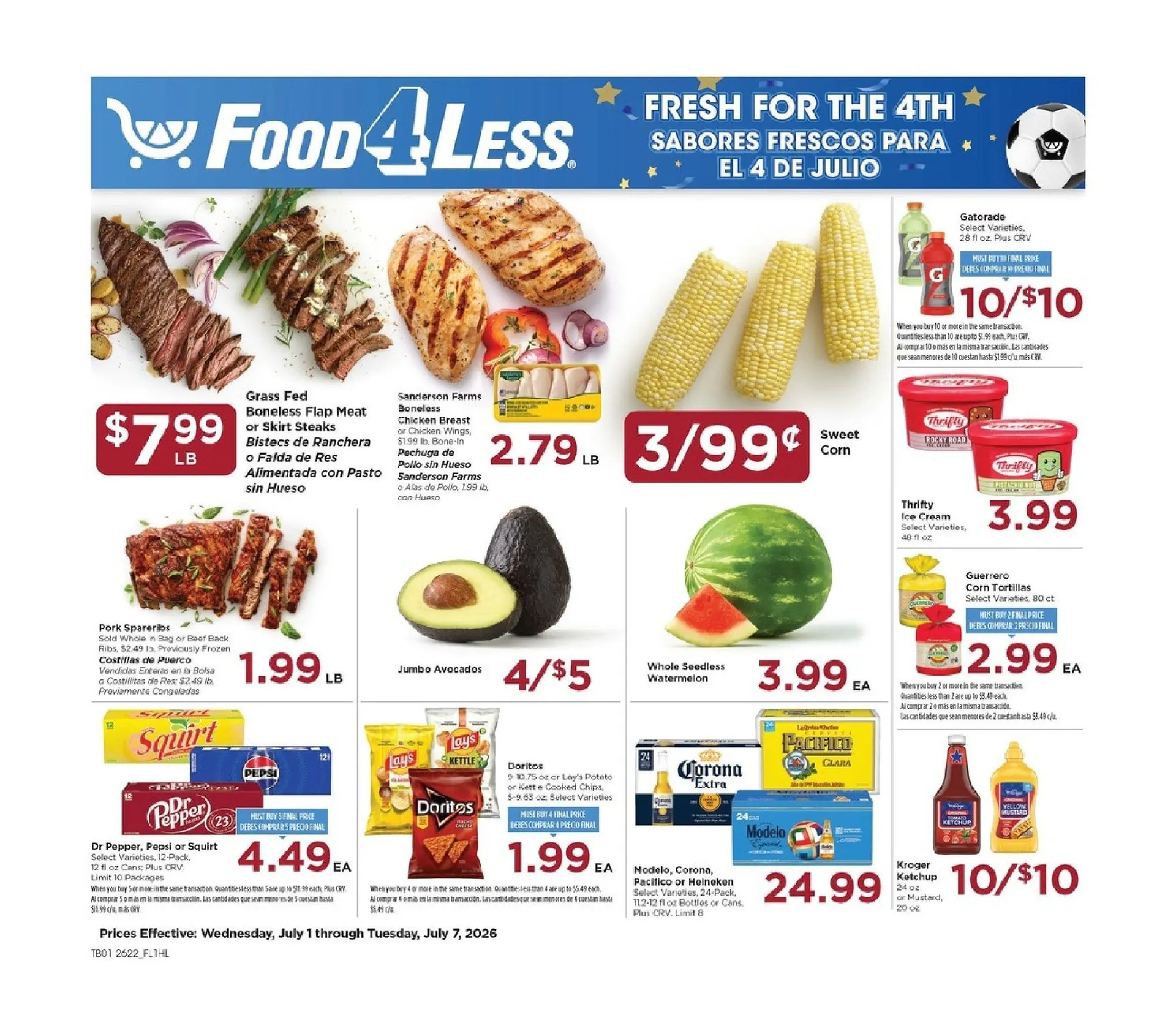 Weekly ad  Food 4 Less Sales from July 1 to July 7 2026 - Page 