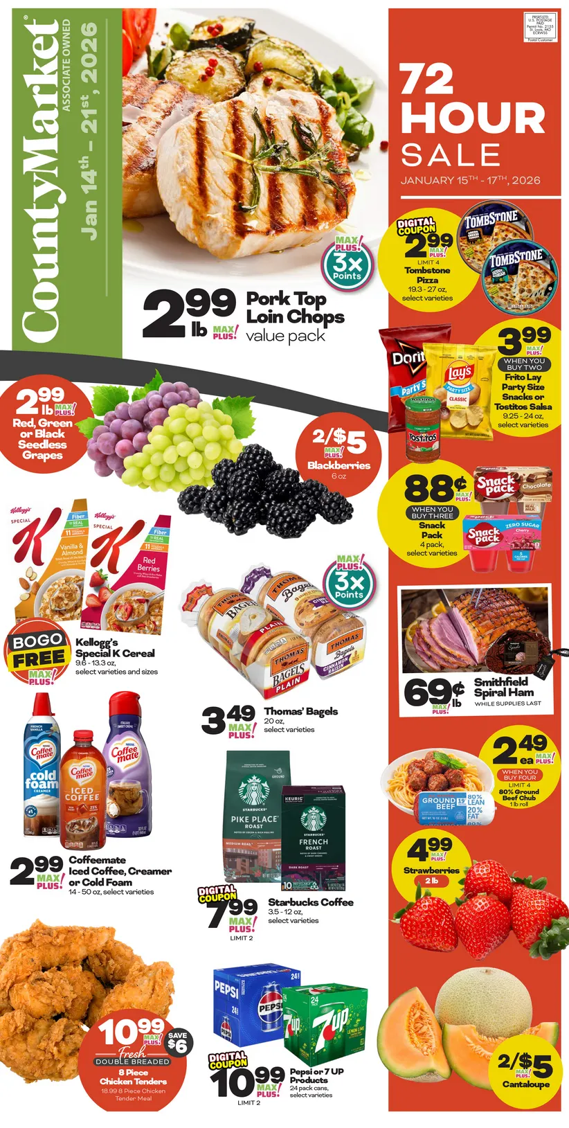 Weekly ad County Market Sales from January 14 to January 21 2026 - Page 1