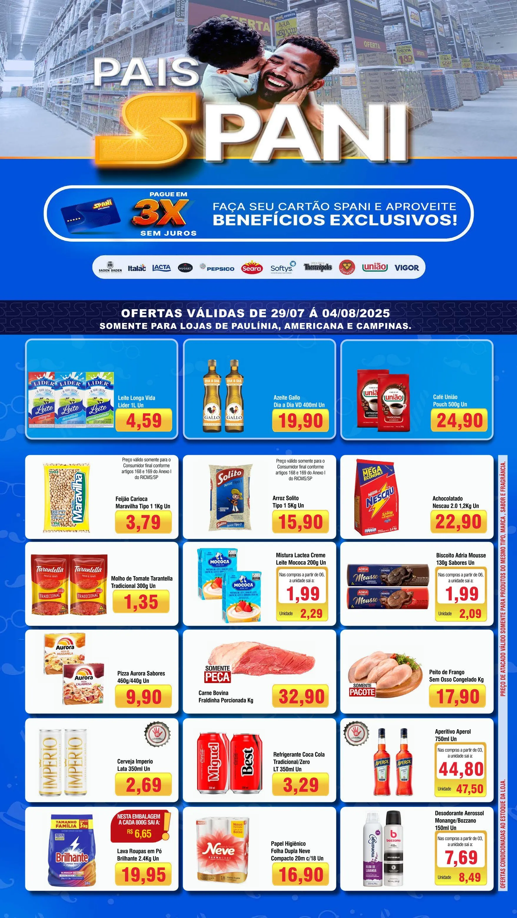 Encarte de Folhetos Spani Atacadista 29 de julho até 4 de agosto 2025 - Pagina 1