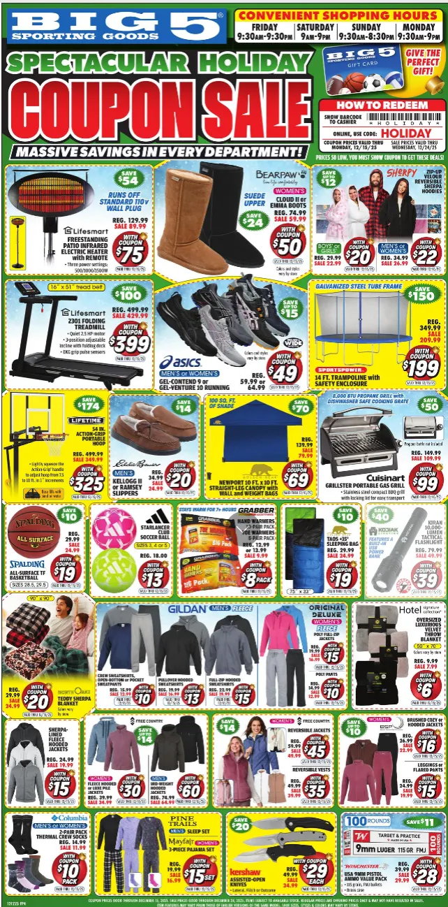 Weekly ad Big 5 Sales from December 12 to December 15 2025 - Page