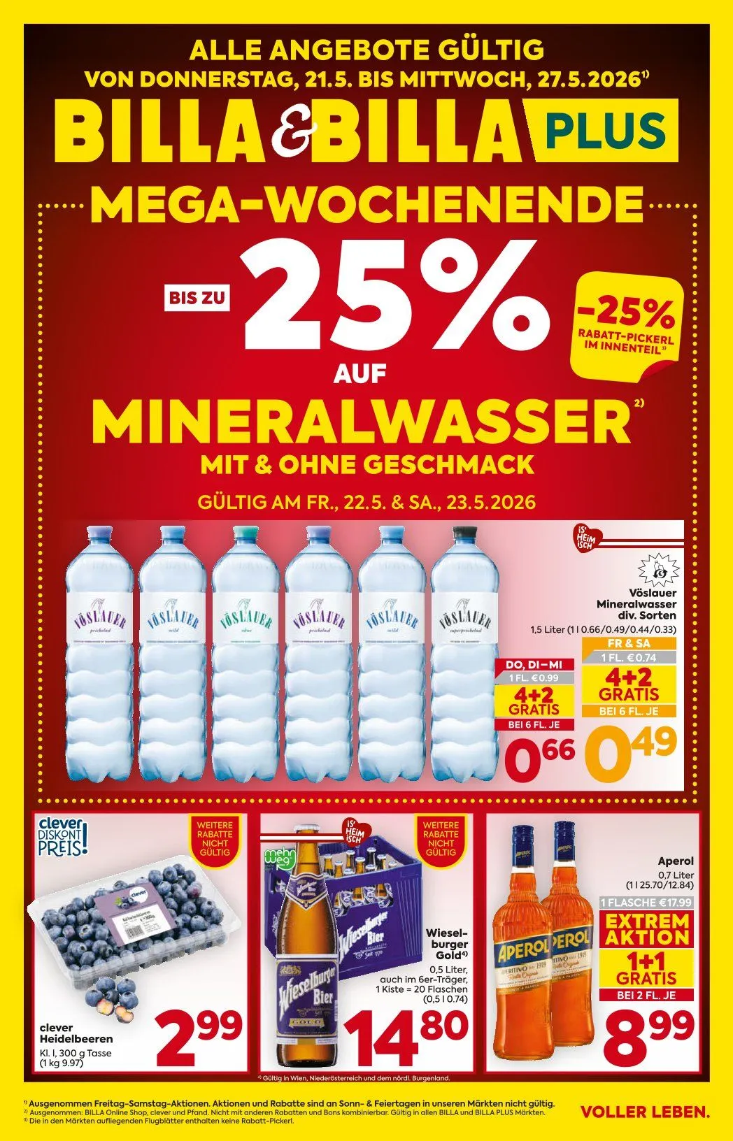  Billa Plus Prospekte von 21. Mai bis 27. Mai 2026 - Flugblätt seite  1