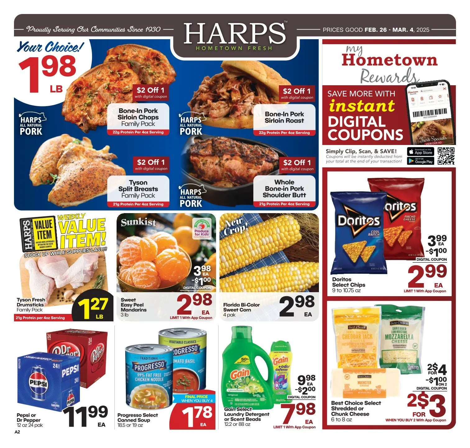 Weekly ad Harps Foods Sales from February 26 to March 4 2025 - Page