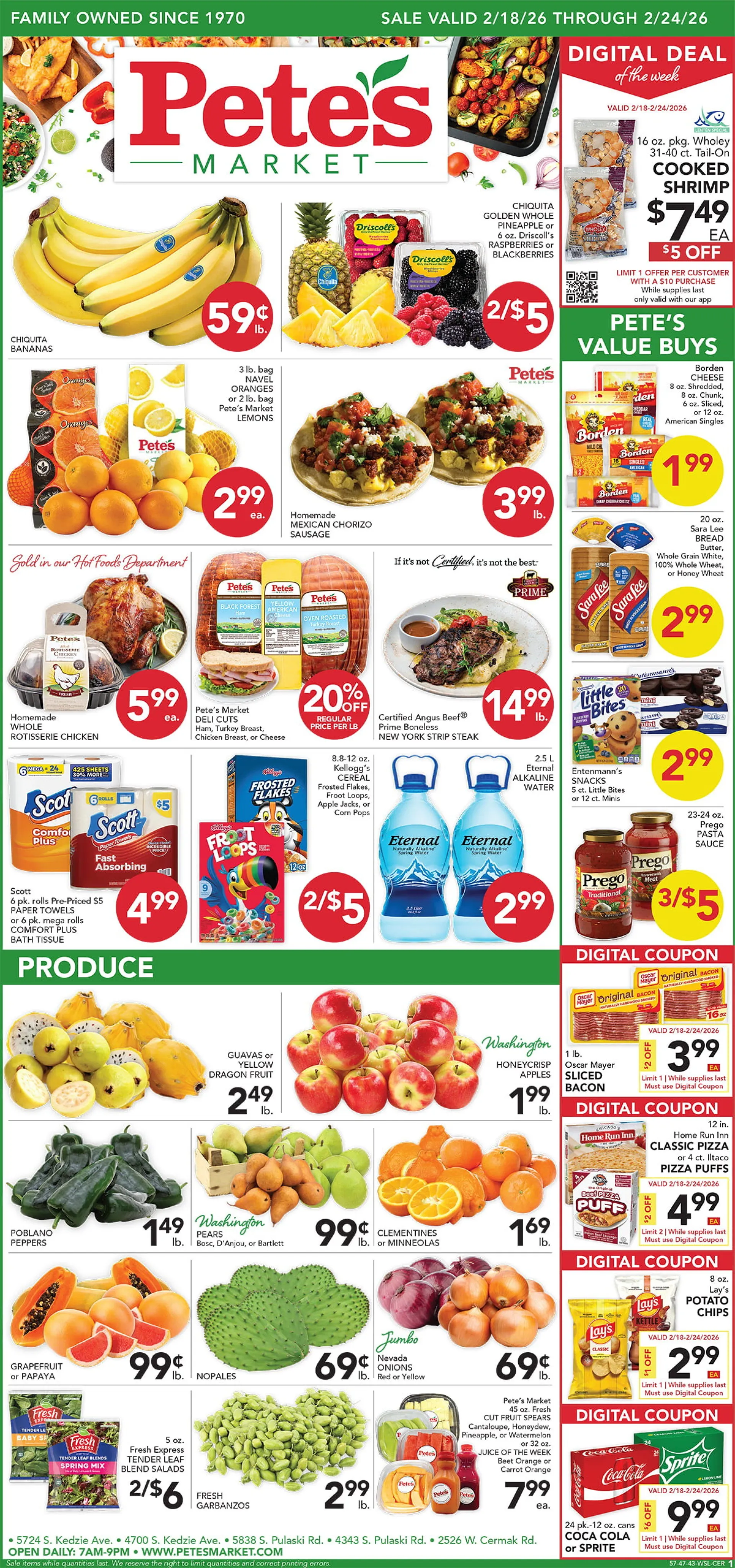 Weekly ad Pete's Fresh Market Sales from February 18 to February 24 2026 - Page 