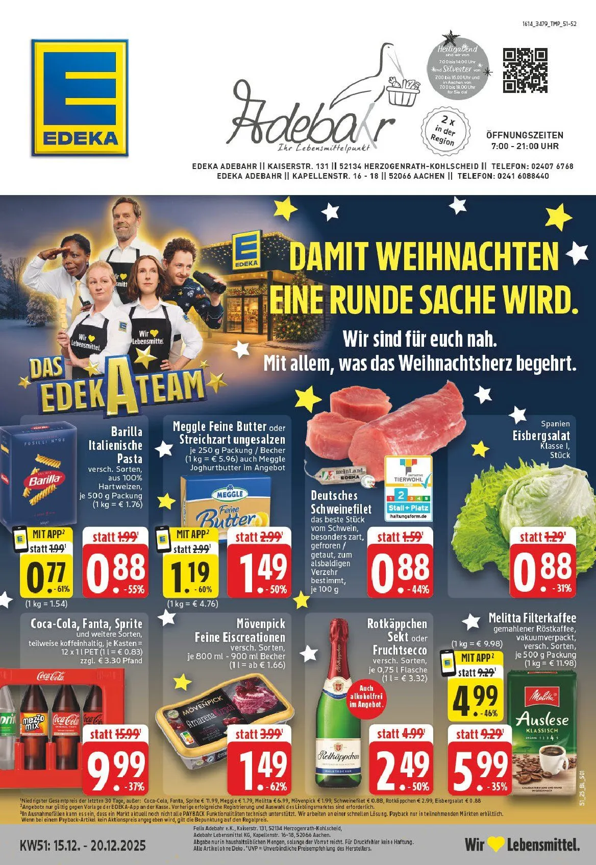 Edeka Angebote von 13. Dezember bis 20. Dezember 2025 - Prospekt seite 1