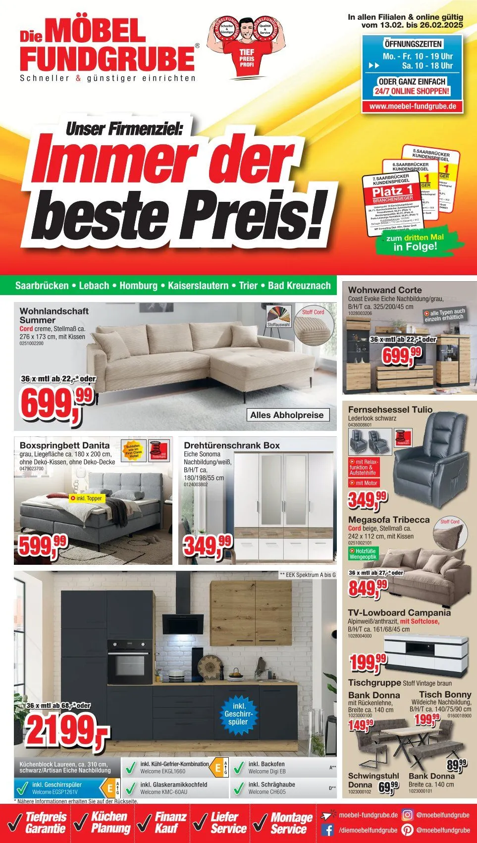 Möbelfundgrube Deals von 13. Februar bis 26. Februar 2025 - Prospekt seite 