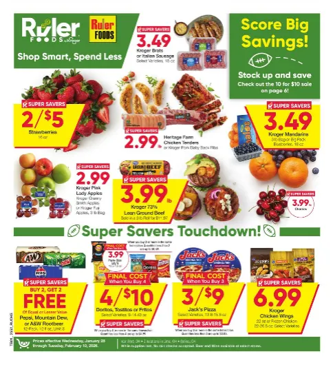 Weekly promotion Ruler Foods Sales spanning from January 27 to February 10 2026 - Page for Catalogue 365