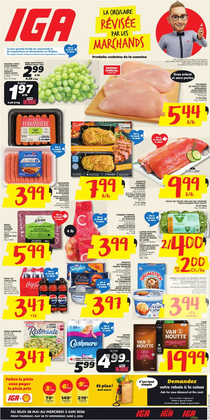 Weekly ad IGA Sales from May 28 to June 3 2026 - Page 1