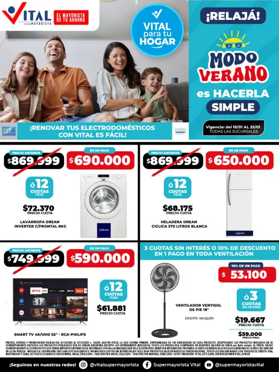 Ofertas de Ofertas Vital 19 de enero al 25 de enero 2026 - Página 1 del catálogo