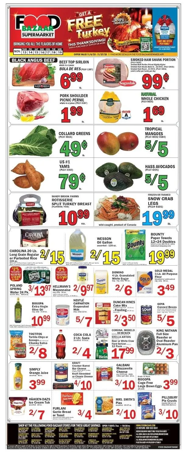 Weekly ad Food Bazaar Sales from November 13 to November 19 2025 - Page 1