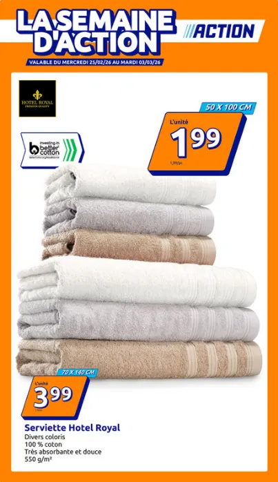 Catalogues Action du 25 février au 1 mars 2026 - Catalogue page 1