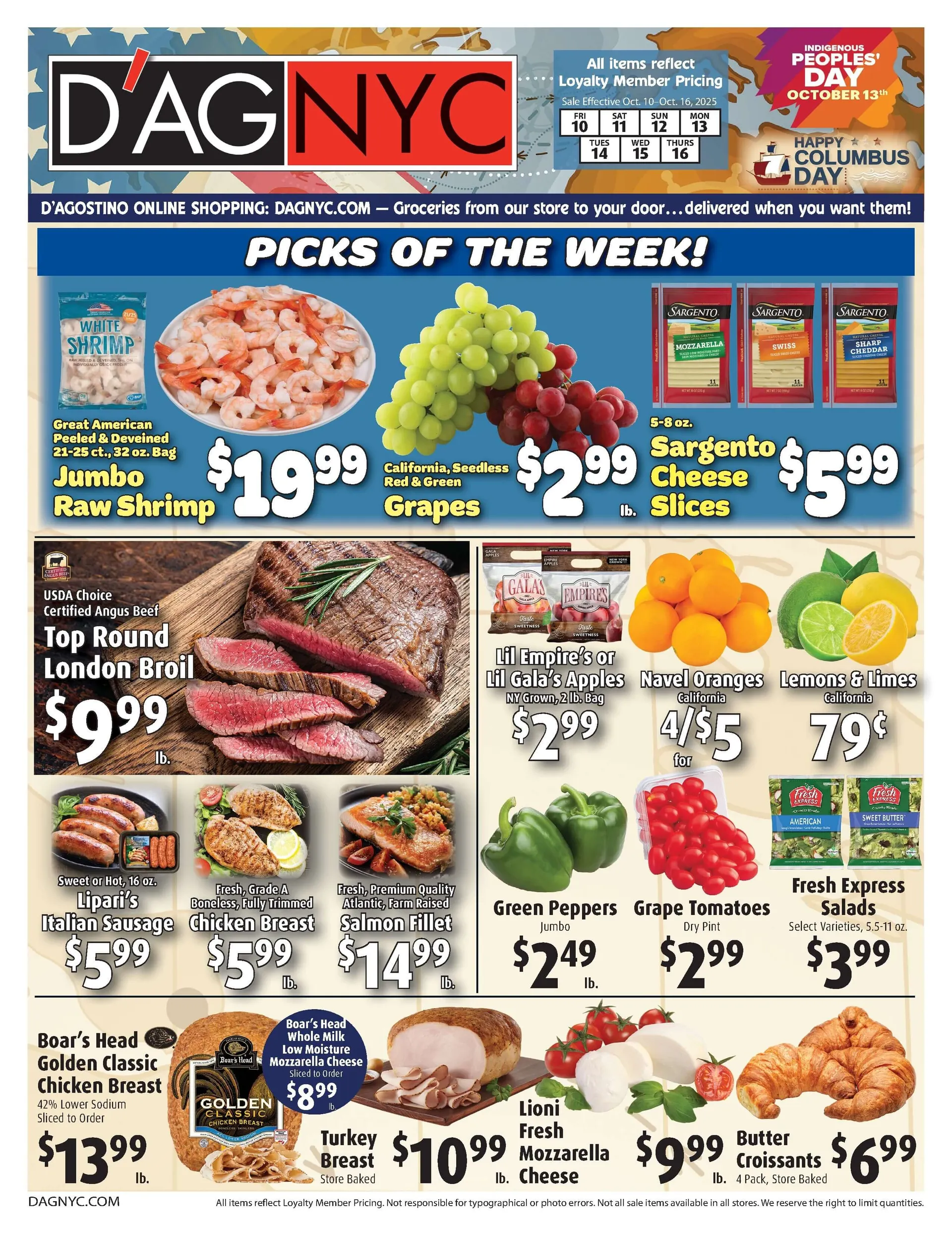 Weekly ad D'Agostino Supermarkets Sales from October 10 to October 16 2025 - Page 1