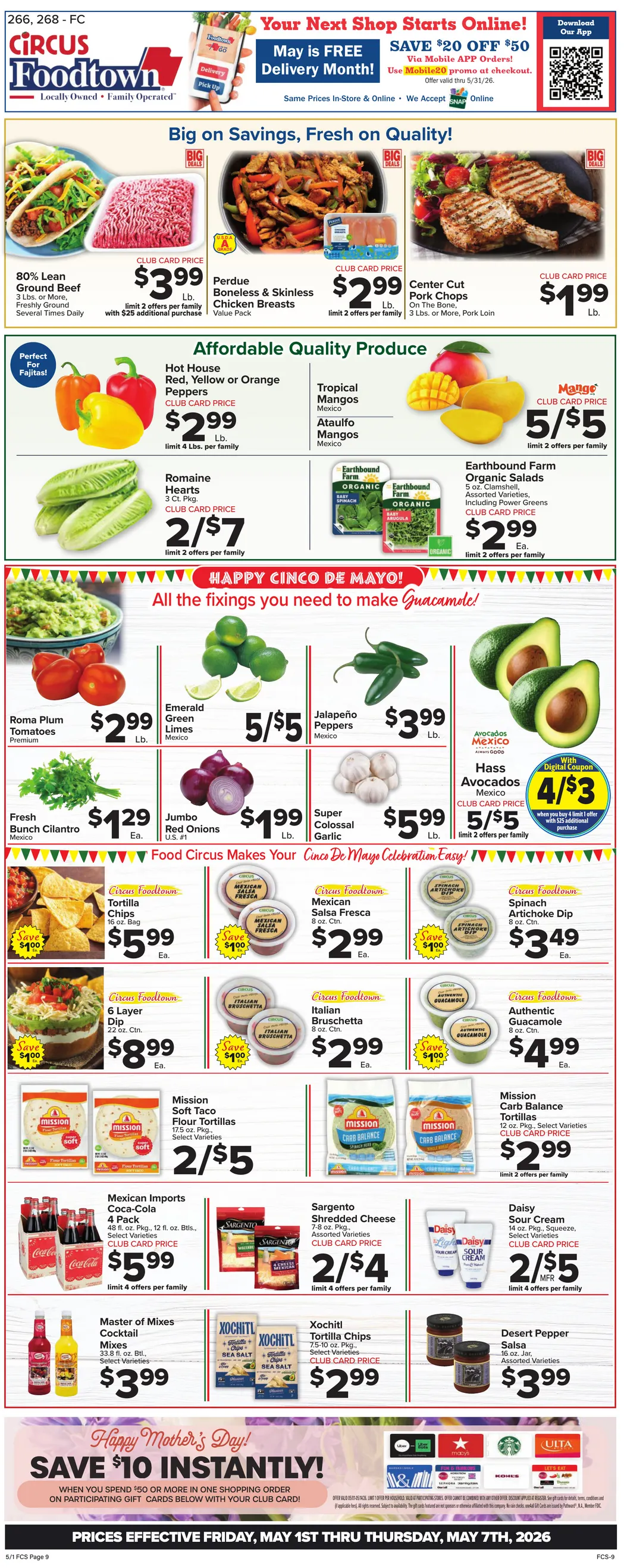 Weekly promotion Foodtown Sales spanning from May 1 to May 7 2026 - Page  for Catalogue 365