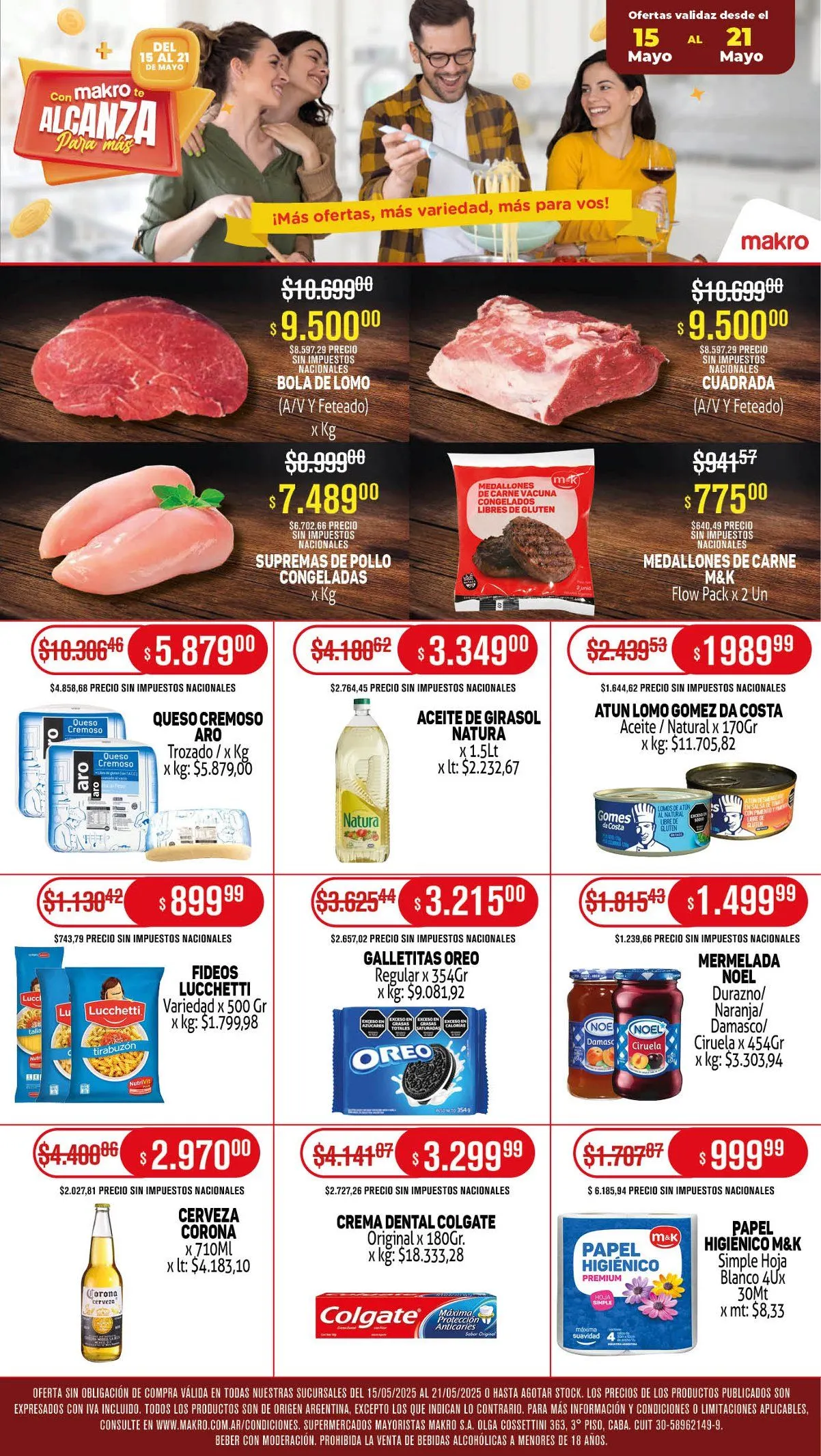 Ofertas de Ofertas Makro 15 de mayo al 21 de mayo 2025 - Página 1 del catálogo