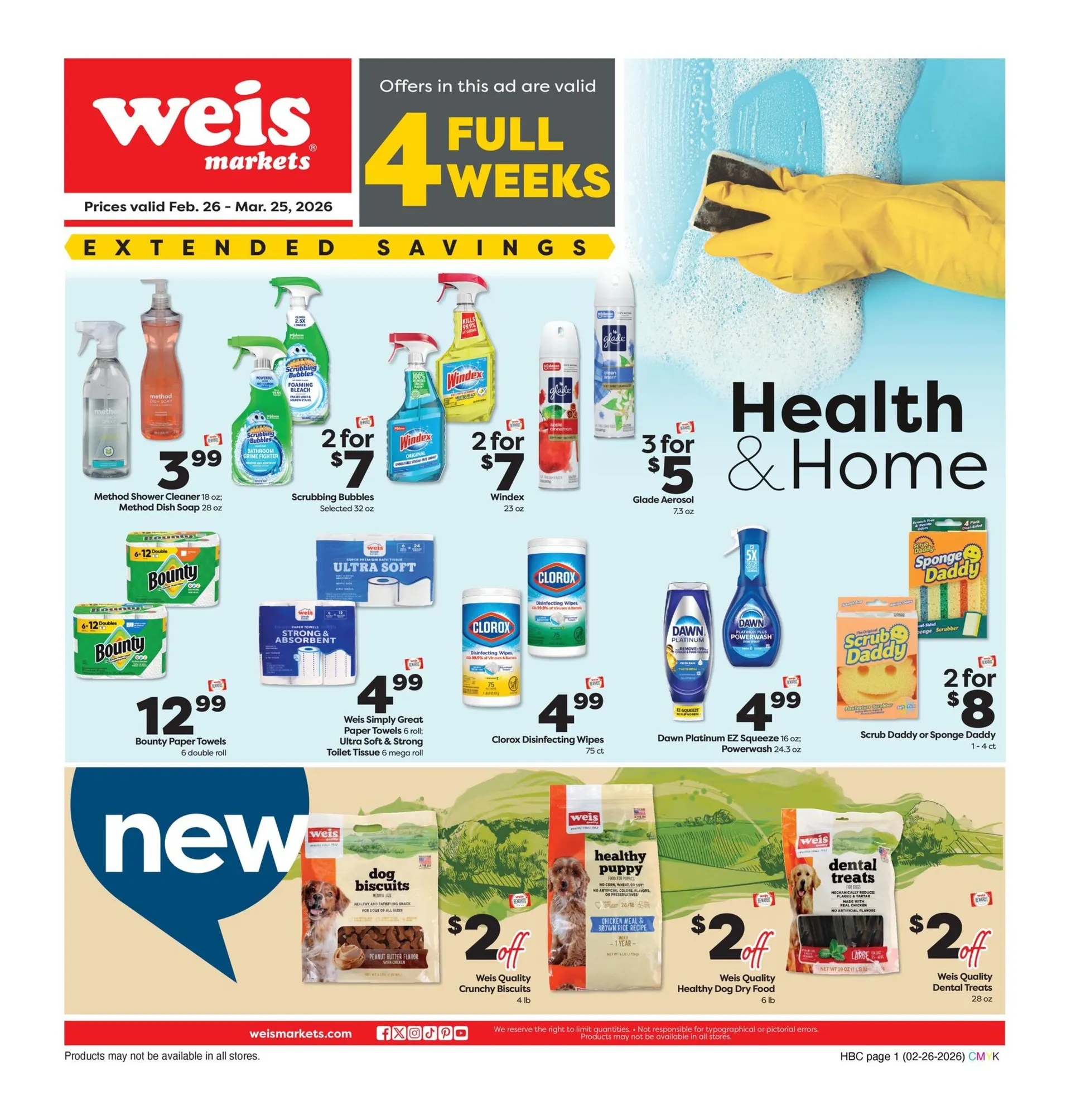 Weekly ad Weis Sales from February 25 to March 26 2026 - Page 1