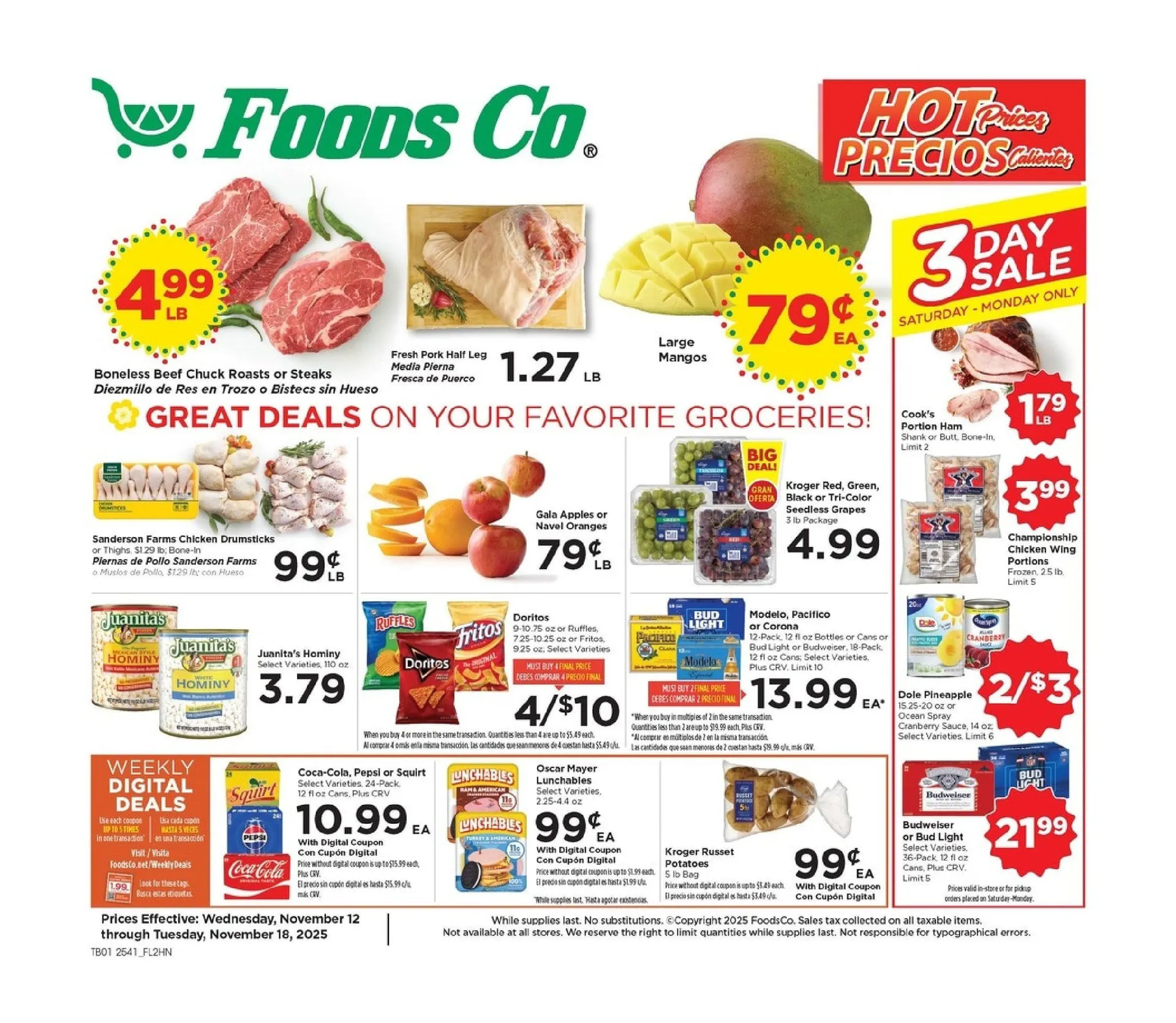 Weekly ad Foods Co. Sales from November 12 to November 18 2025 - Page 1