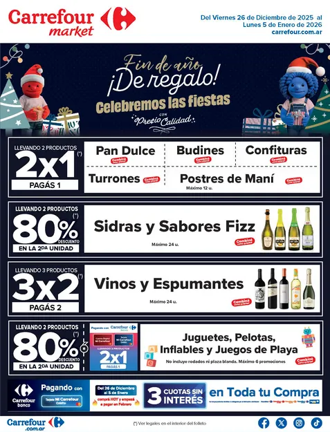 Ofertas de Carrefour Market Ofertas 26 de diciembre al 5 de enero 2026 - Página 1 del catálogo