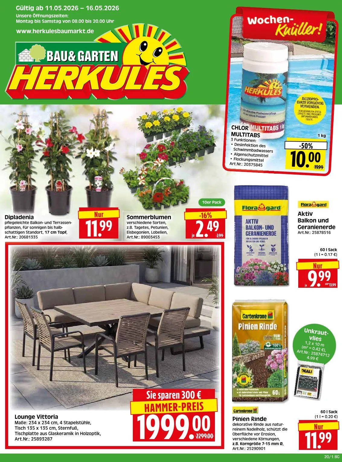 Herkules Baumarkt Angebote von 11. Mai bis 16. Mai 2026 - Prospekt seite