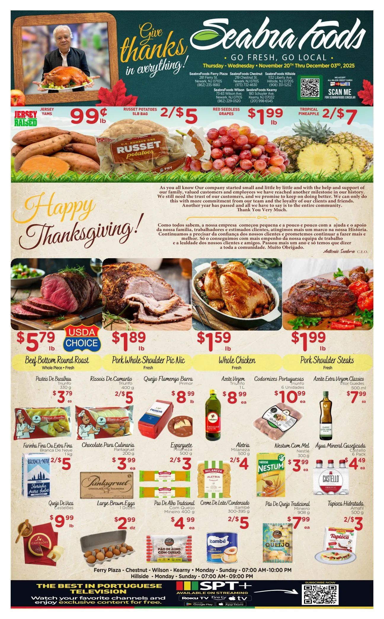 Weekly ad Seabra Foods  Sales from November 20 to December 3 2025 - Page 
