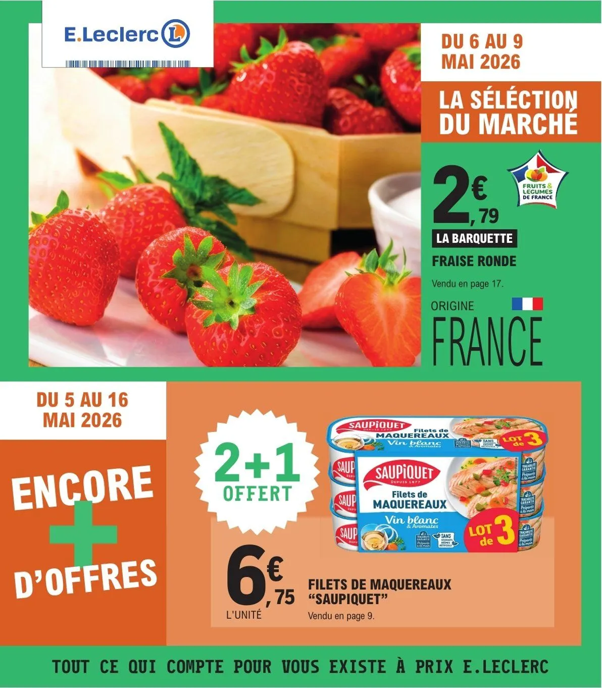 Catalogues E.Leclerc du 5 mai au 16 mai 2026 - Catalogue page 1