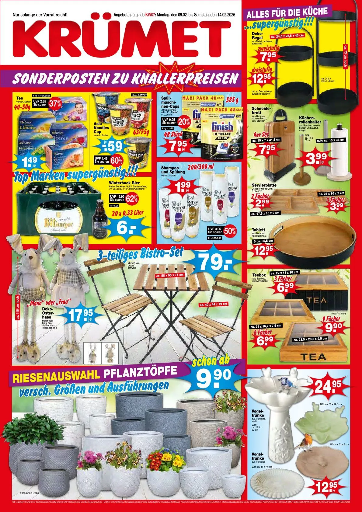 Krümet Sonderposten Angebote von 9. Februar bis 14. Februar 2026 - Prospekt seite 