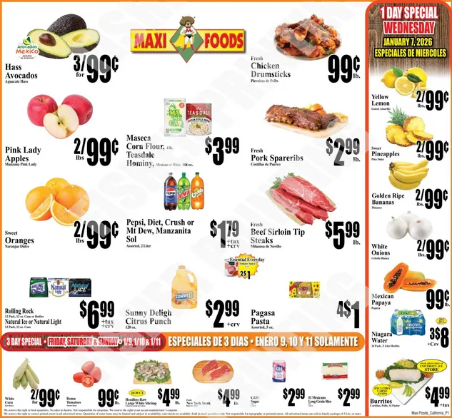 Weekly ad Maxi Foods Sales from January 7 to January 13 2026 - Page 
