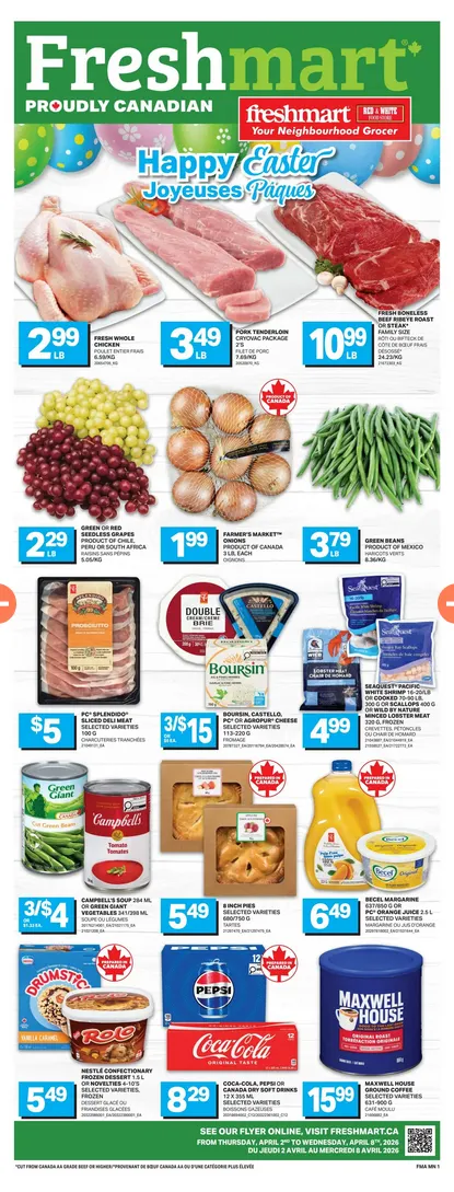Freshmart Sales from April 2 to April 8 2026 - flyer page 1
