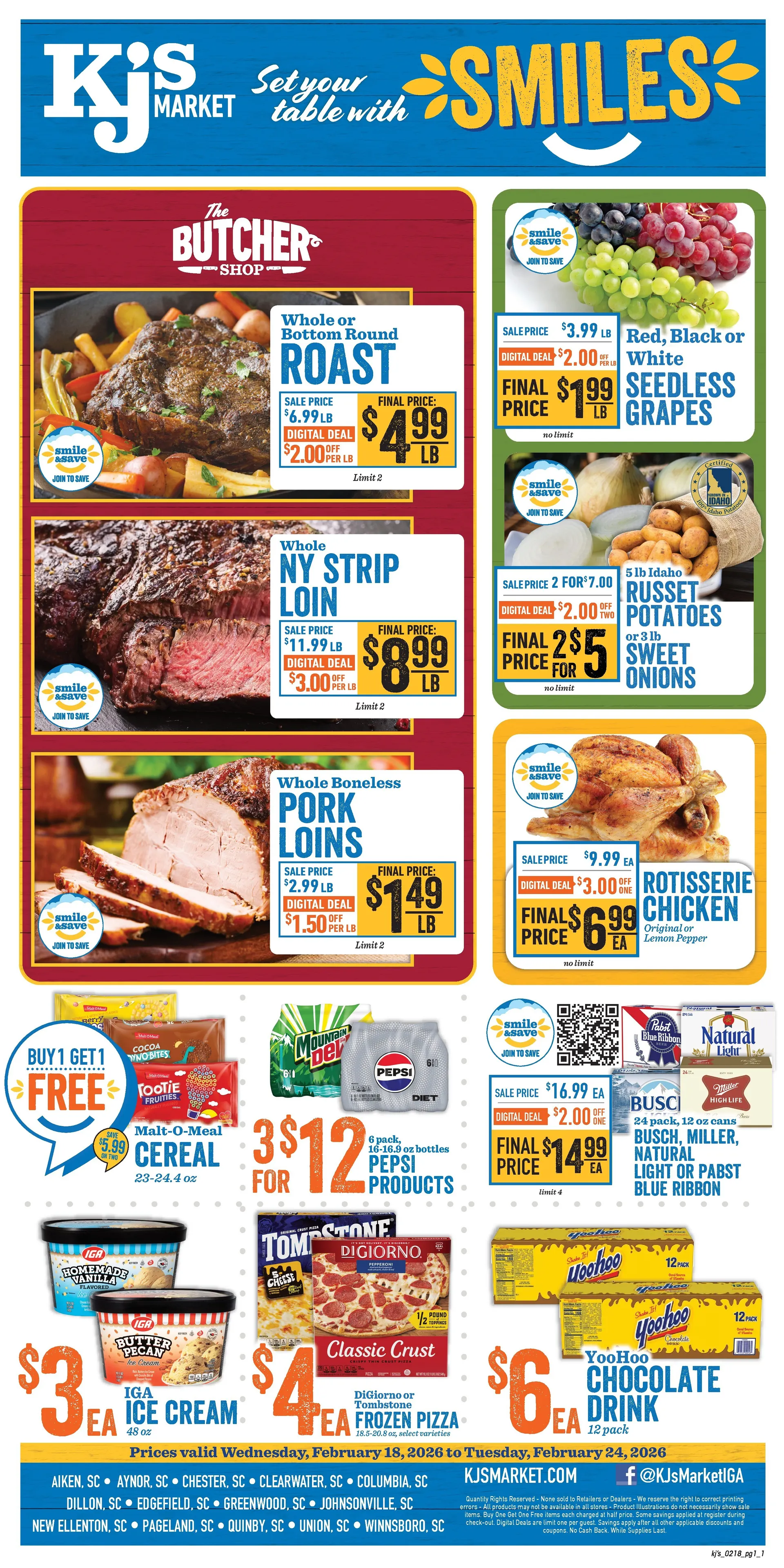 Weekly ad KJ´s Market from February 18 to February 24 2026 - Page 