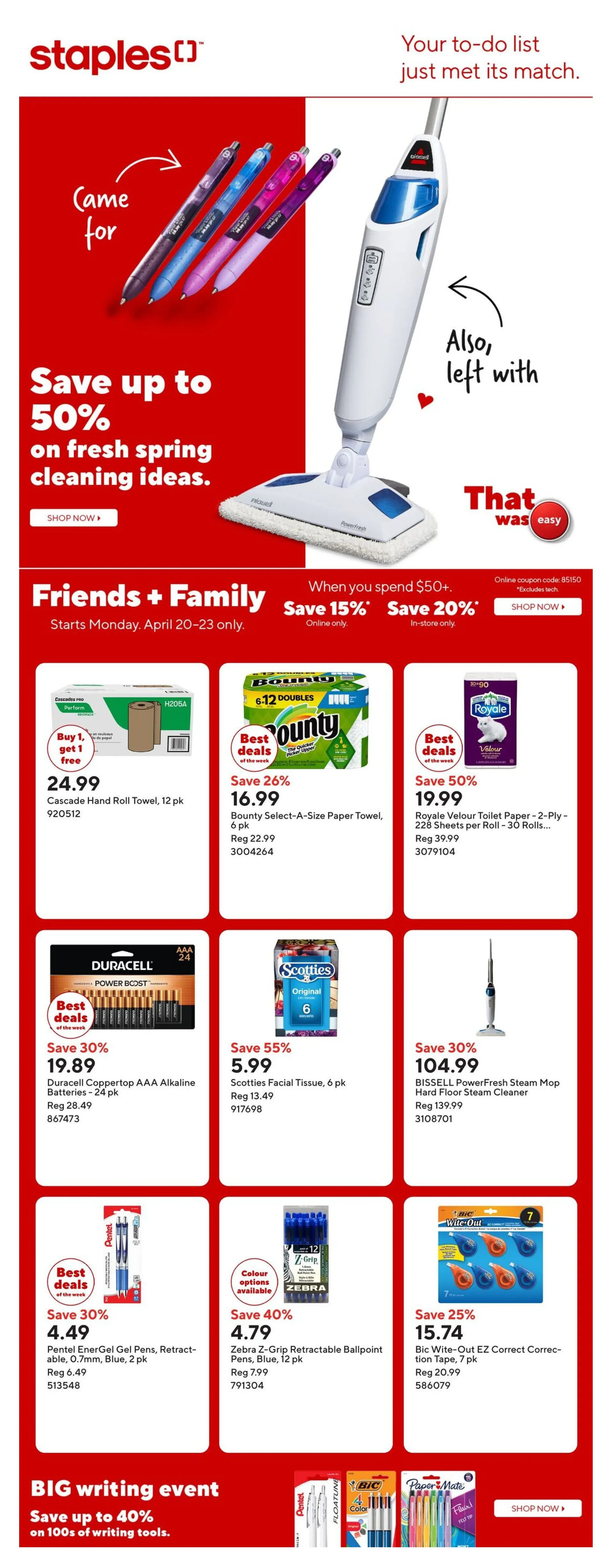 Staples Sales from April 21 to April 27 2026 - flyer page 1