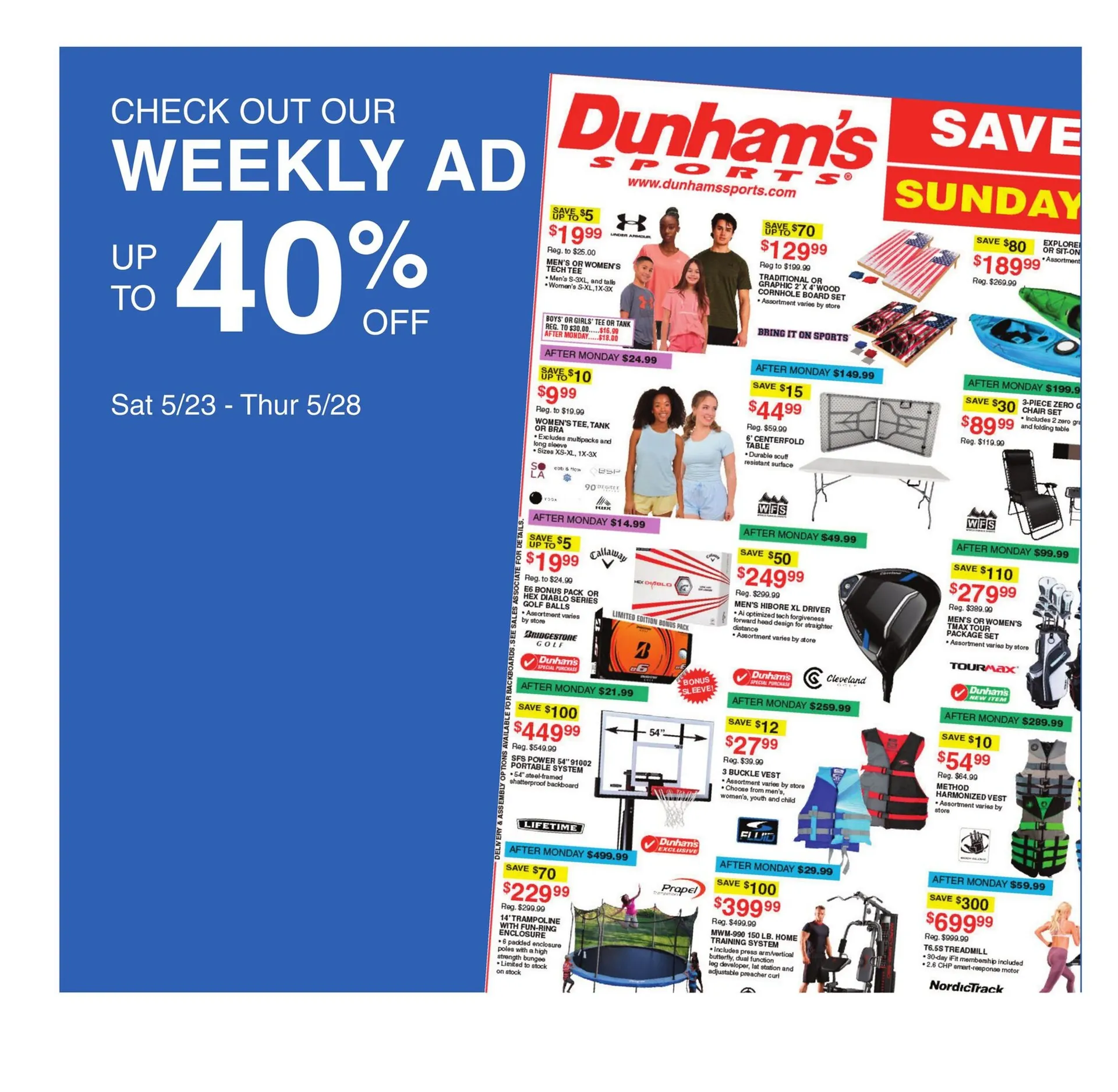 Weekly ad Dunham's Sports Sales from May 23 to May 28 2026 - Page 1