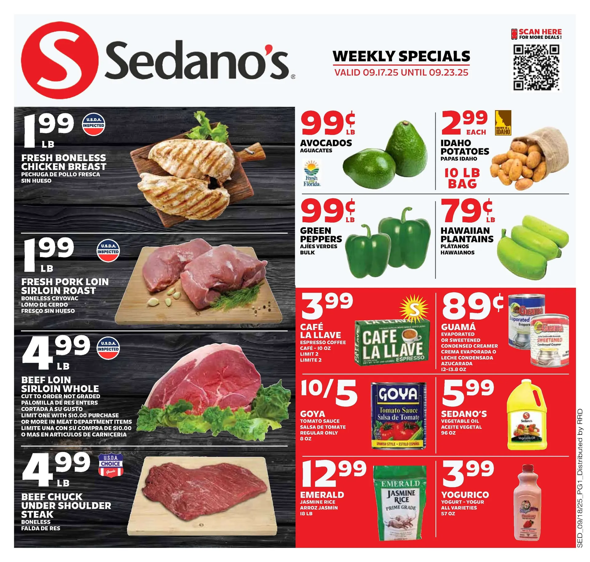 Weekly ad  Sedano's Sales from September 17 to September 23 2025 - Page 1